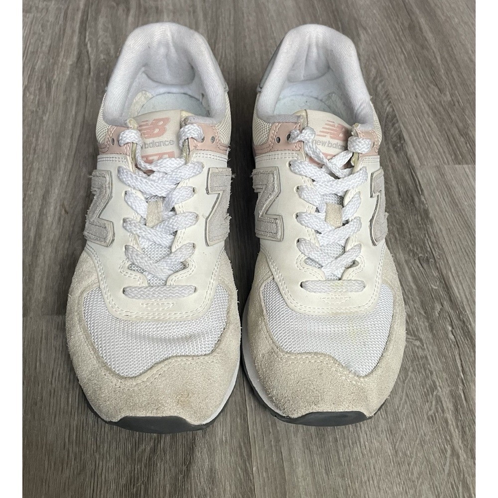 New Balance 574 Women's 7 Encap Core Pack Suede Sneakers - Picture 3 of 6